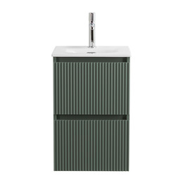 Тумба подвесная с раковиной BelBagno 40 см UNO-MINI-400-2C-SO-VO, еловый матовый фото 