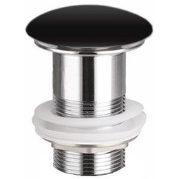 Донный клапан Ceramicanova CN2000MB, черный матовый фото 