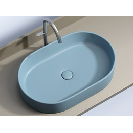 Раковина-чаша Ceramicanova Element 60 см CN6048ML, голубой матовый фото 