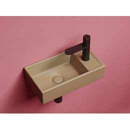 Раковина подвесная Ceramicanova Element 40 см L CN6051LMC, капучино матовый фото 