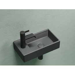 Раковина подвесная Ceramicanova Element 40 см R CN6051RMDH, темный антрацит матовый фото 