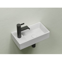 Раковина подвесная Ceramicanova Element 40 см R CN6051RMW, белый матовый фото 