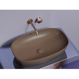 Раковина-чаша Ceramicanova Element 60 см CN6049MDB, тёмно-коричневый матовый фото 