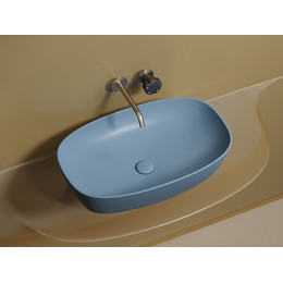 Раковина-чаша Ceramicanova Element 60 см CN6049ML, голубой матовый фото 