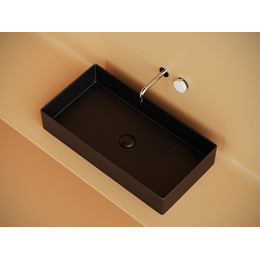 Раковина-чаша Ceramicanova Element 70 см CN6071MB, чёрный матовый фото 