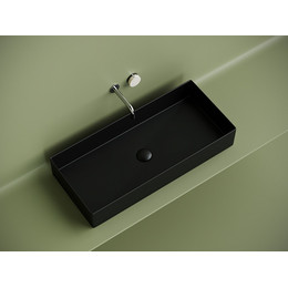 Раковина-чаша Ceramicanova Element 80 см CN6072MB, чёрный матовый фото 