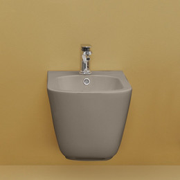 Биде подвесное Kerasan Tribeca 512581, Nocciola фото 