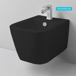 Биде подвесное ArtCeram A16 ASB004 17 00, чёрный матовый фото 