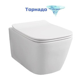 Унитаз подвесной безободковый ArtCeram A16 ASV006 05 00 (Система смыва торнадо) фото 