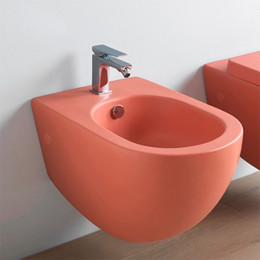 Биде подвесное ArtCeram File 2.0 FLB001 14 00 rosso corallo фото 