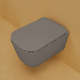 Унитаз подвесной безободковый Kerasan Tribeca 511489, Ferro matt фото 