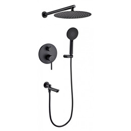 Душевая система для ванны Grocenberg GB5001BL, чёрный матовый фото 