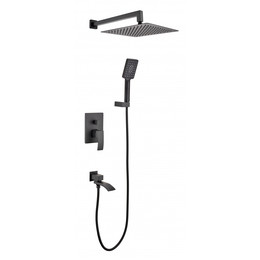 Душевая система для ванны Grocenberg GB5007BL, чёрный матовый фото 