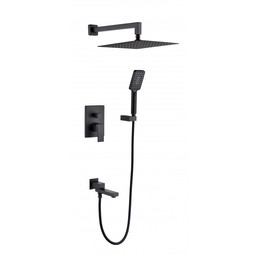 Душевая система для ванны Grocenberg GB5008BL, чёрный матовый фото 