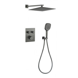 Душевая система для душа с термостатом Grocenberg GB5040BG, графит фото 