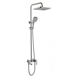 Душевая стойка с изливом Grocenberg GB7011NK, никель фото 