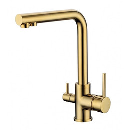 Смеситель для кухни Grocenberg GB40551GO, золото фото 