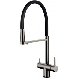 Смеситель для кухни Grocenberg GB4095BG, графит фото 