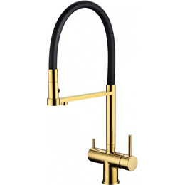 Смеситель для кухни Grocenberg GB4095GO, золото фото 