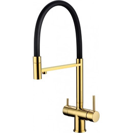 Смеситель для кухни Grocenberg GB4099GO, золото фото 