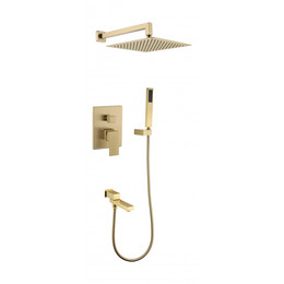 Душевая система для ванны Grocenberg GB5089MG-1, матовое золото фото 