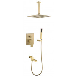 Душевая система для ванны Grocenberg GB5089MG-2, матовое золото фото 