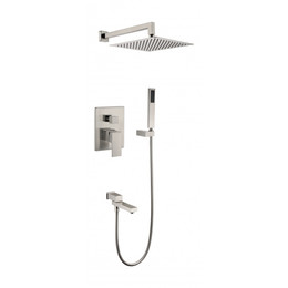 Душевая система для ванны Grocenberg GB5089NK-1, никель фото 