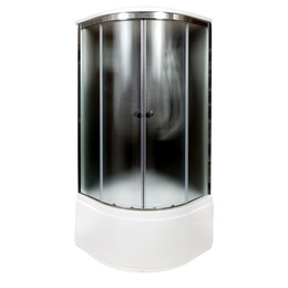 Душевая кабина Avacan 100x100 см B10SBLACK, хром/матовое (безсиликоновая сборка) фото 