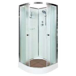 Душевая кабина Avacan 80x80 см D08, хром/матовое (безсиликоновая сборка) фото 