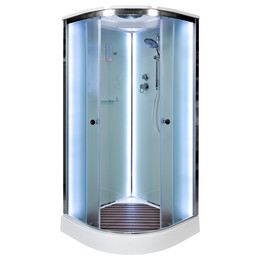 Душевая кабина Avacan 80x80 см D08SLED, хром/матовое (безсиликоновая сборка) фото 