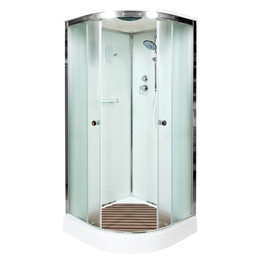 Душевая кабина Avacan 90x90 см D09SEL, хром/матовое (безсиликоновая сборка) фото 