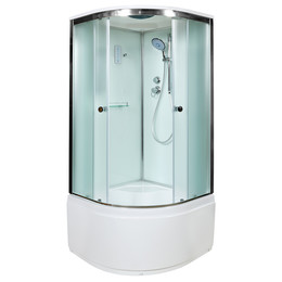 Душевая кабина Avacan 100x100 см D10SEL, хром/матовое (безсиликоновая сборка) фото 