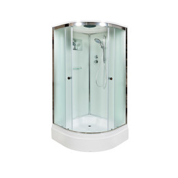 Душевая кабина Avacan 100x100 см D271S, хром/матовое (безсиликоновая сборка) фото 