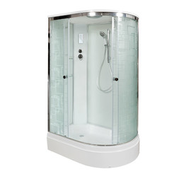 Душевая кабина Avacan 120x80 см EM2712LEL, хром/узор (безсиликоновая сборка) фото 