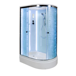 Гидробокс Avacan 120x80 см EM2712LLED, хром/узор (безсиликоновая сборка) фото 