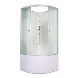 Душевая кабина Avacan 100x100 см L910N, хром/матовое (безсиликоновая сборка) фото 