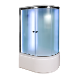 Душевая кабина Avacan 120x90 см D512SLLED, хром/матовое (безсиликоновая сборка) фото 