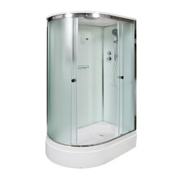 Душевая кабина Avacan 120x90 см D312SREL, хром/матовое (безсиликоновая сборка) фото 