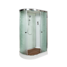 Душевая кабина Avacan 120x90 см EM2012R, хром/узор (безсиликоновая сборка) фото 