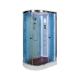 Гидробокс Avacan 120x90 см EM2012RLED+GM, хром/узор (безсиликоновая сборка) фото 