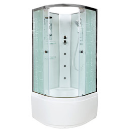 Гидробокс Avacan 110x110 см EM5011NGM, хром/узор (безсиликоновая сборка) фото 