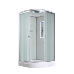 Гидробокс Avacan 80x80 см D2080LED, хром/матовое (безсиликоновая сборка) фото 