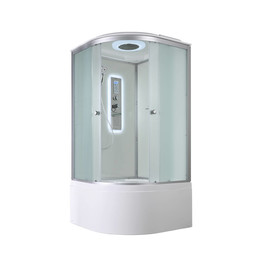 Гидробокс Avacan 90x90 см D5090LED, хром/матовое (безсиликоновая сборка) фото 