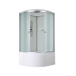 Душевая кабина Avacan 90x90 см D5090, хром/матовое (безсиликоновая сборка) фото 