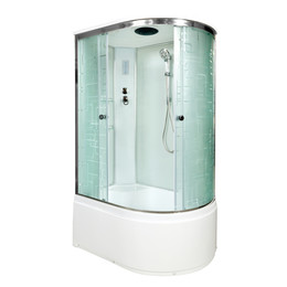 Душевая кабина Avacan 120x90 см EM5012LEL, хром/узор (безсиликоновая сборка) фото 