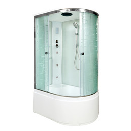 Гидробокс Avacan 120x90 см EM5012LGM+EL, хром/узор (безсиликоновая сборка) фото 