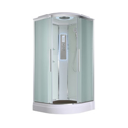 Гидробокс Avacan 90x90 см EM2090LED, хром/матовое (безсиликоновая сборка) фото 