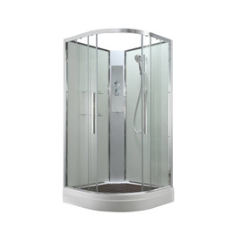 Душевая кабина Avacan 90x90 см EM2090NT, хром/прозрачное (безсиликоновая сборка) фото 