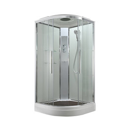 Душевая кабина Avacan 90x90 см EM2090T, хром/прозрачное (безсиликоновая сборка) фото 