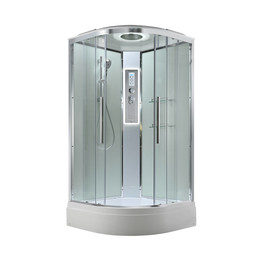 Гидробокс Avacan 80x80 см EM3080LEDT, хром/прозрачное (безсиликоновая сборка) фото 